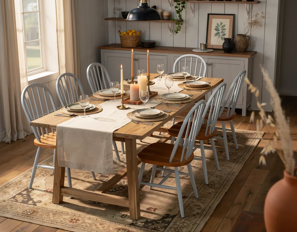 Bring in Candles for a Cozy Dining Atmosphere