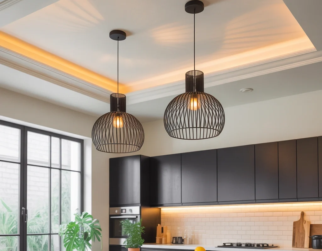 Ceiling with Statement Pendant Lights