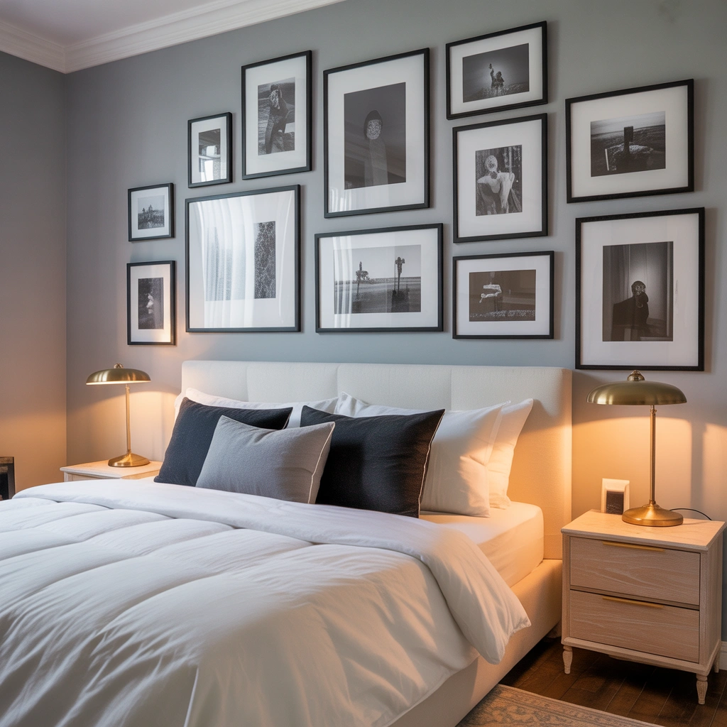 Create a Gallery Wall Above the Bed