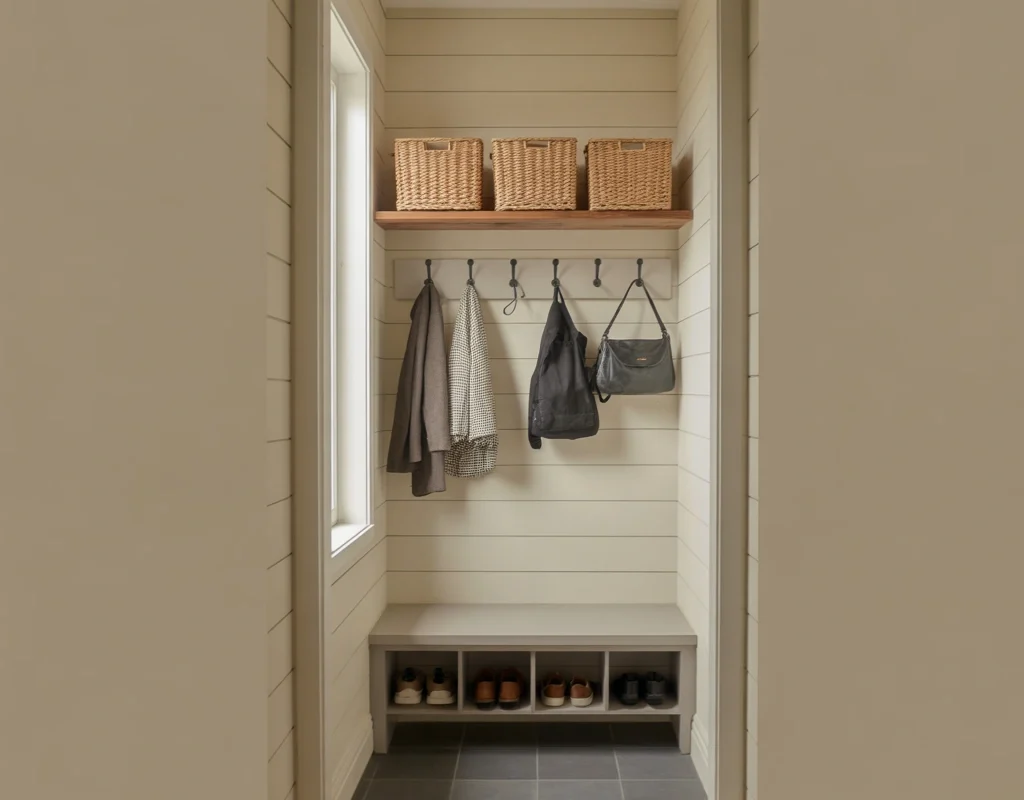 Create a Mini Mudroom Wall