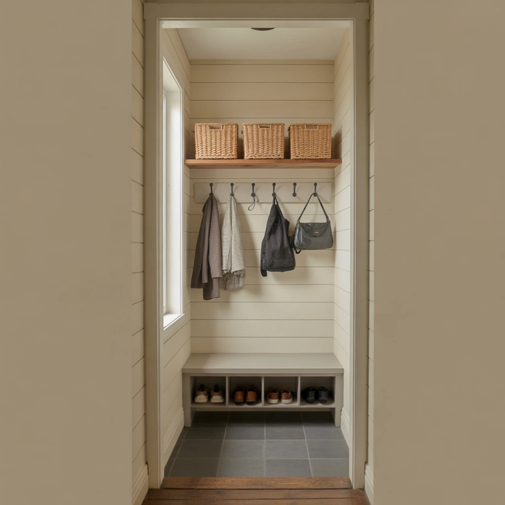 Create a Mini Mudroom Wall