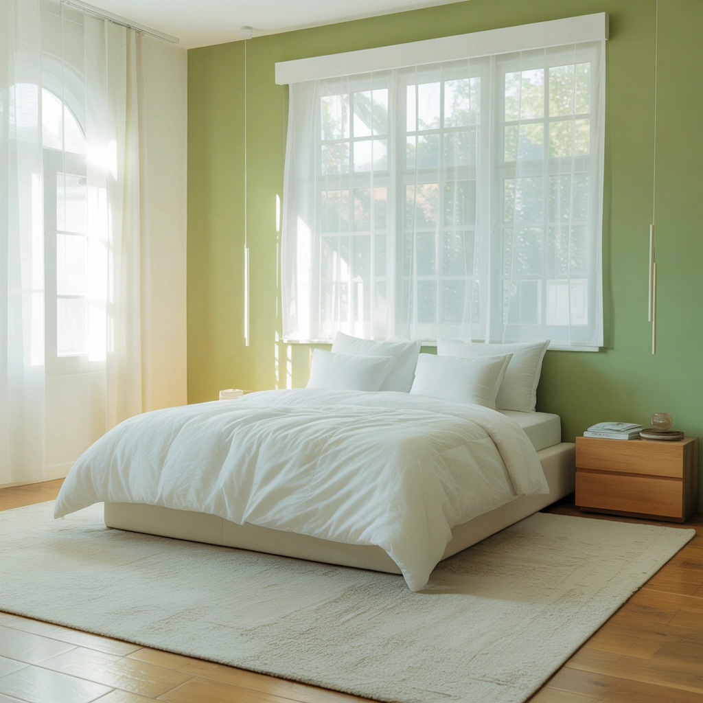 Create a Soft Accent Wall Around the Window