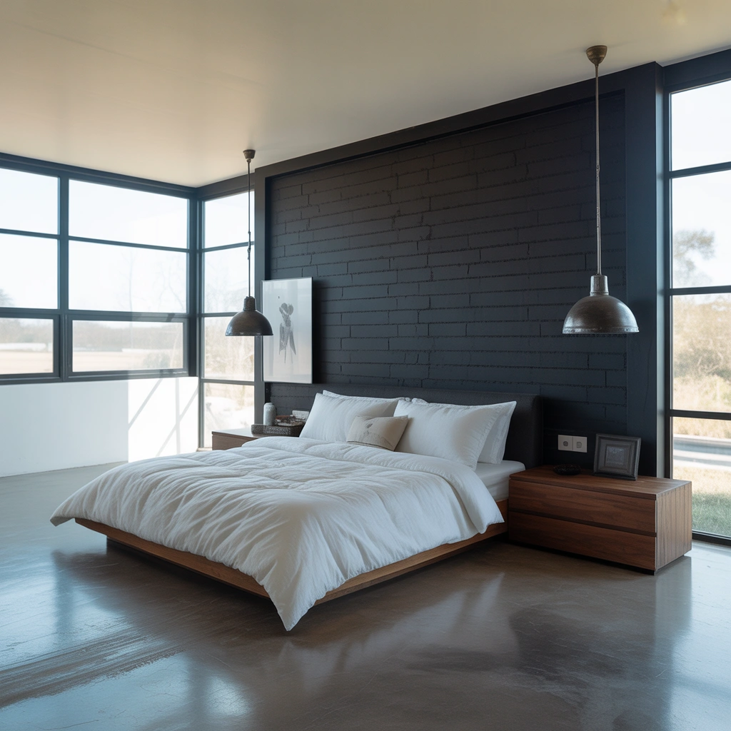 Dark Accent Wall for a Bold Masculine Look