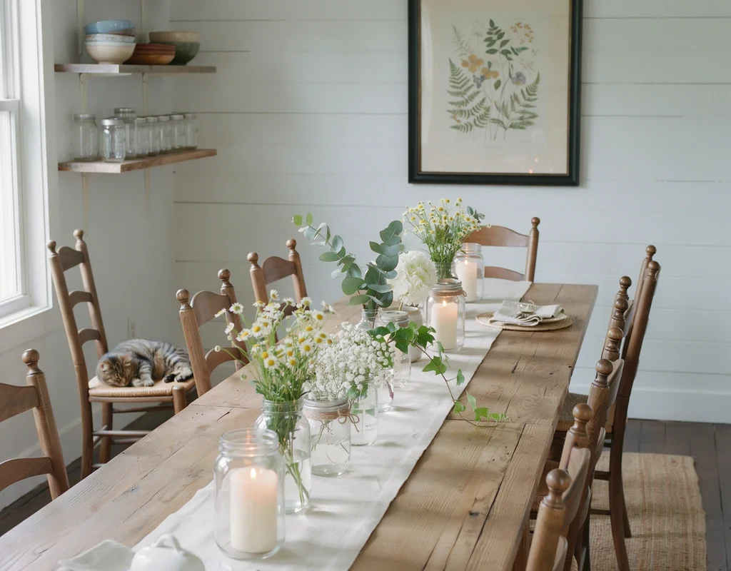 Decorate with Mason Jars for Classic Farmhouse Charm