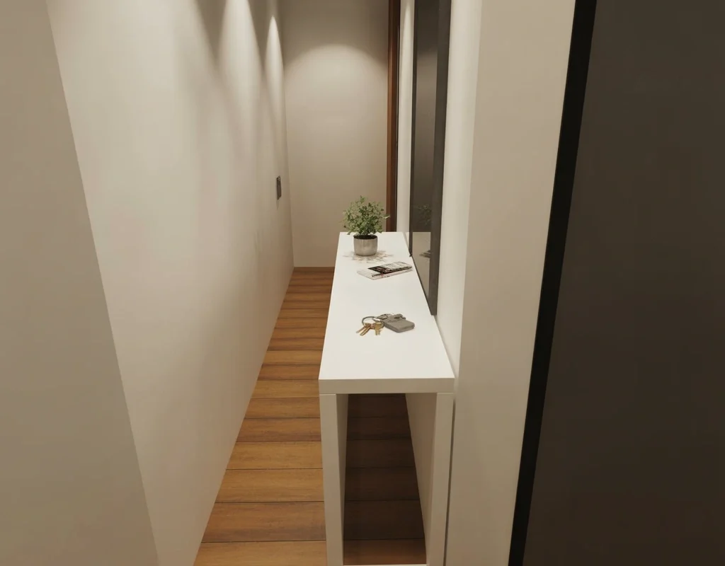 Extra Slim Console Bench for Very Tight Hallways