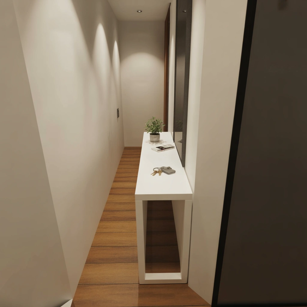 Extra Slim Console Bench for Very Tight Hallways