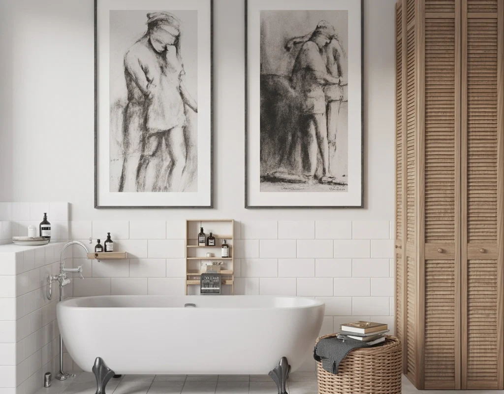 Framed Black and White Sketches for an Artistic Feel