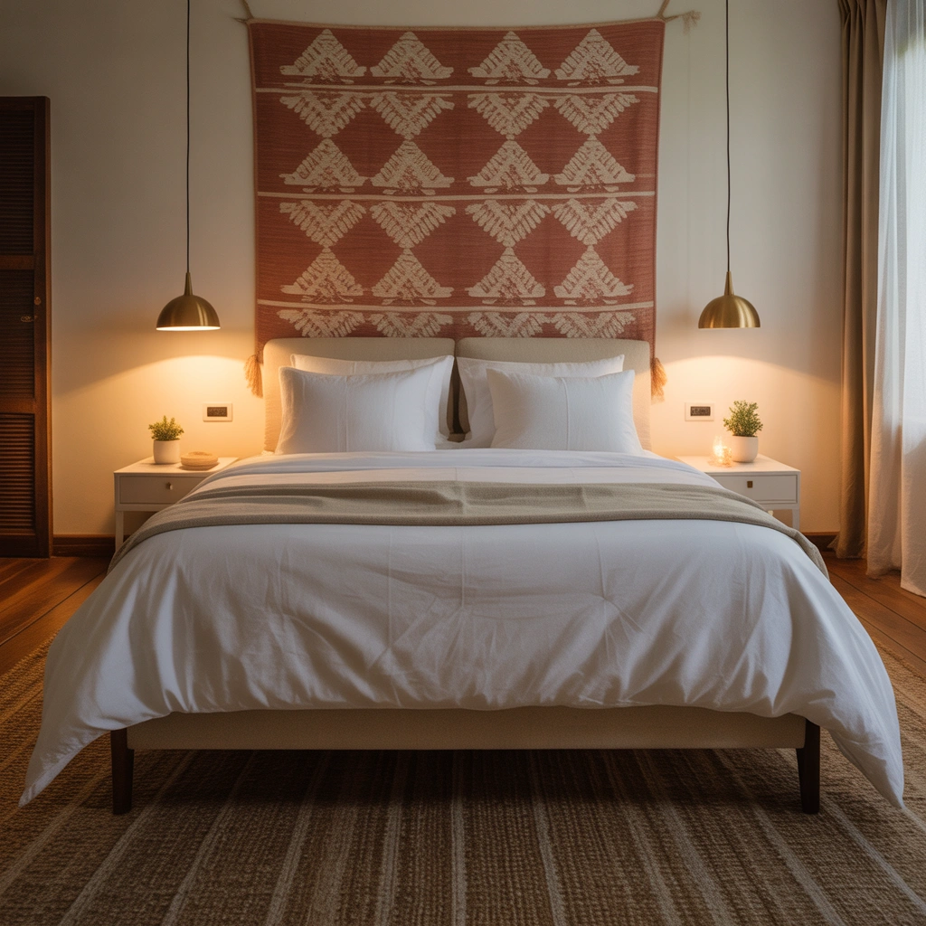 Hang a Tapestry or Fabric Wall Decor