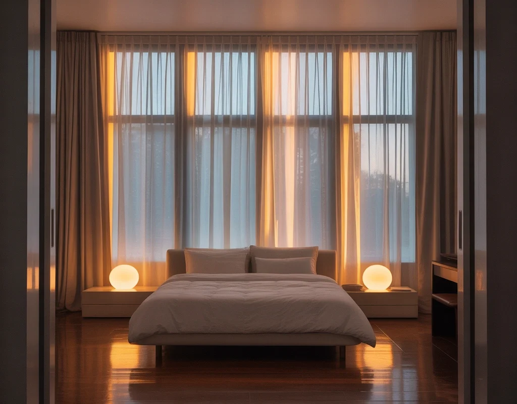 Highlight the Window Wall With Soft Lighting