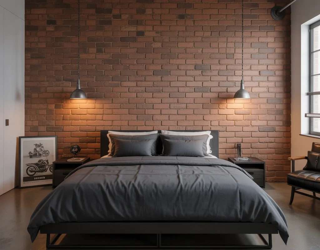 Industrial Brick Wall for a Raw Urban Style