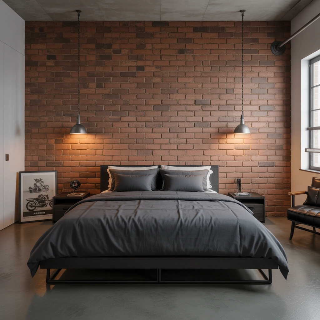 Industrial Brick Wall for a Raw Urban Style
