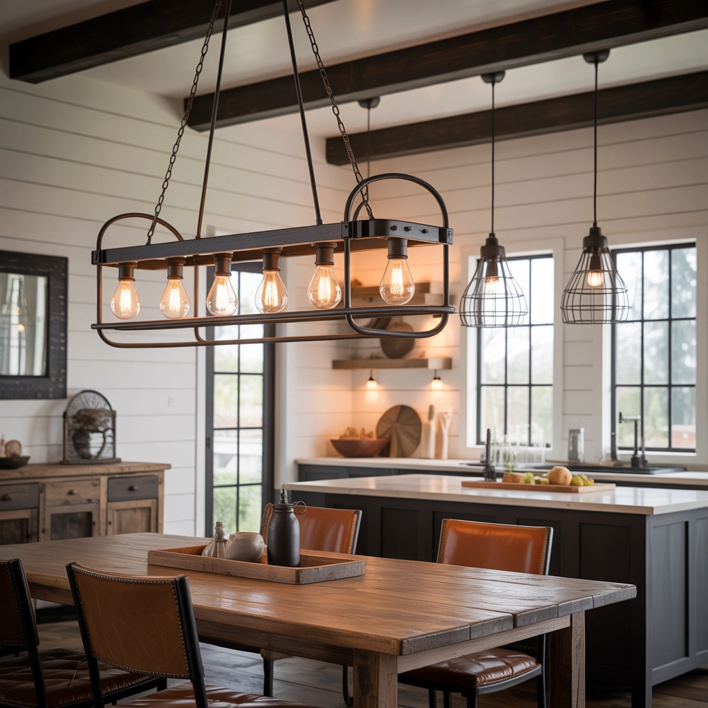 Industrial Farmhouse Lighting for a Stronger Rustic Edge