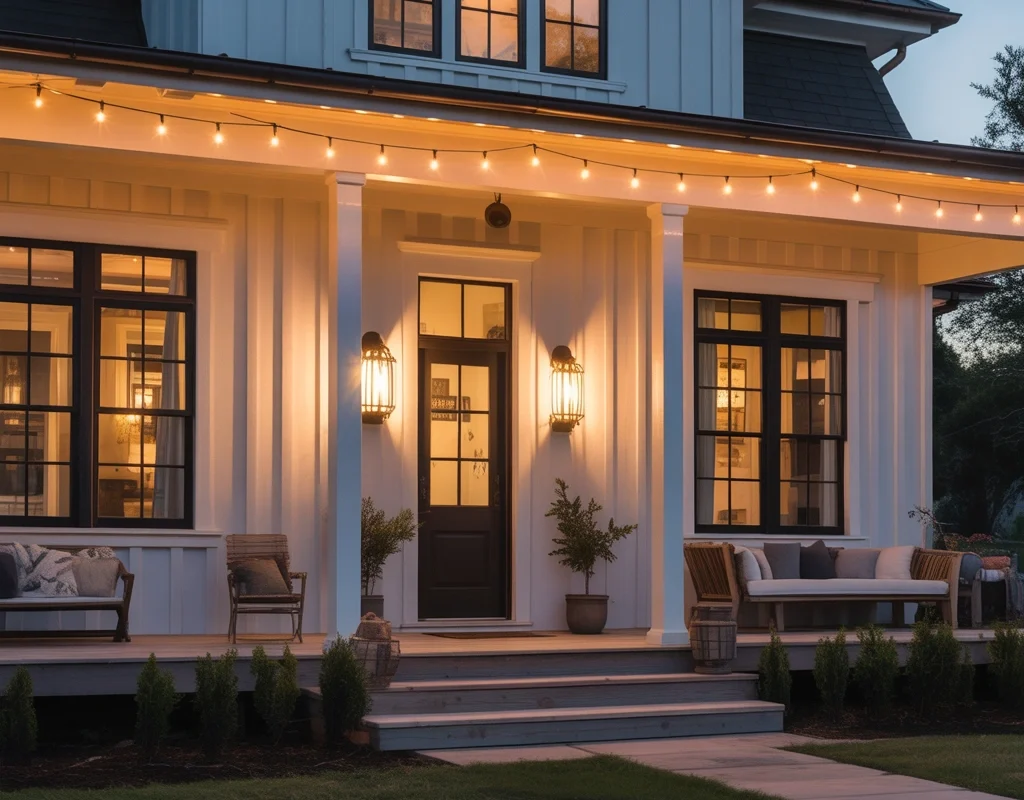 Install Farmhouse Style Exterior Lighting