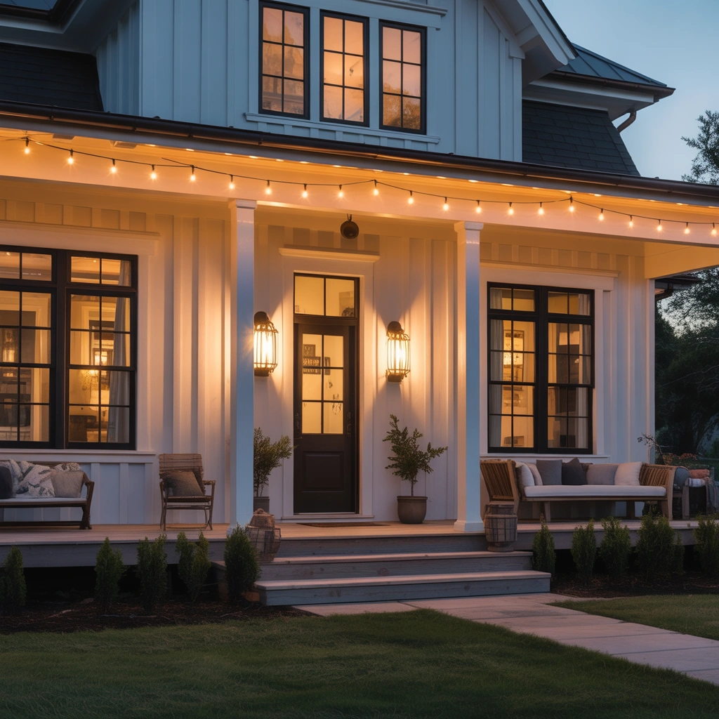 Install Farmhouse Style Exterior Lighting