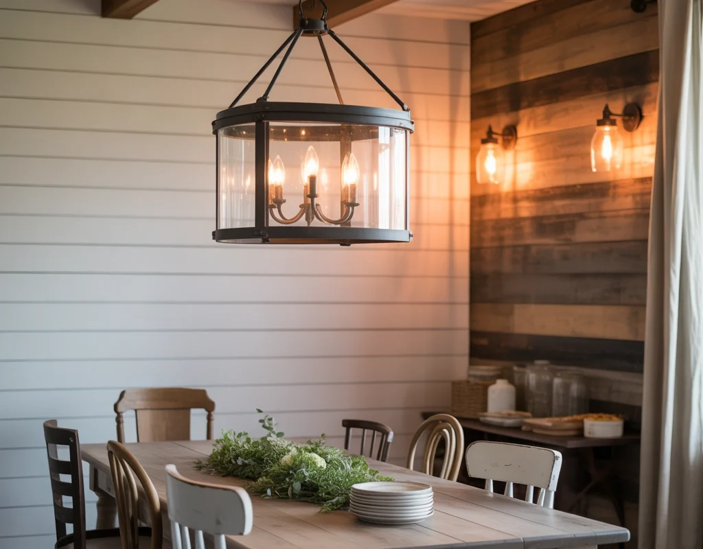 Lantern Style Dining Room Light