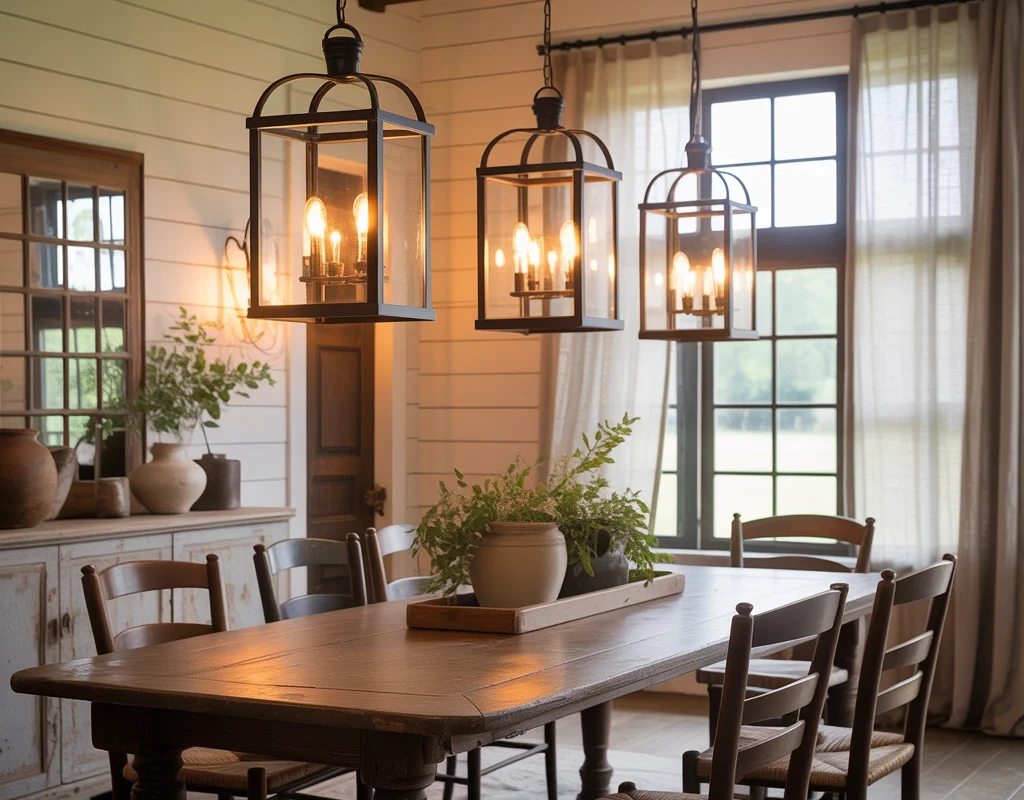 Lantern Style Lighting for a Cozy Country Feel