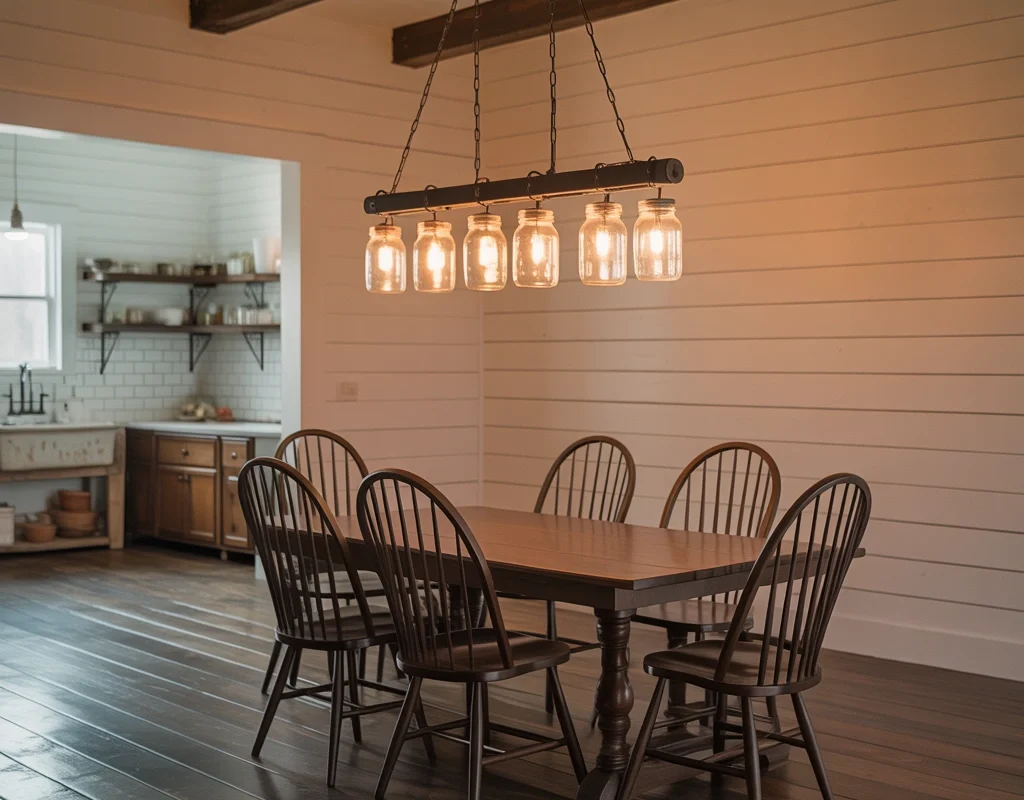 Mason Jar Chandelier