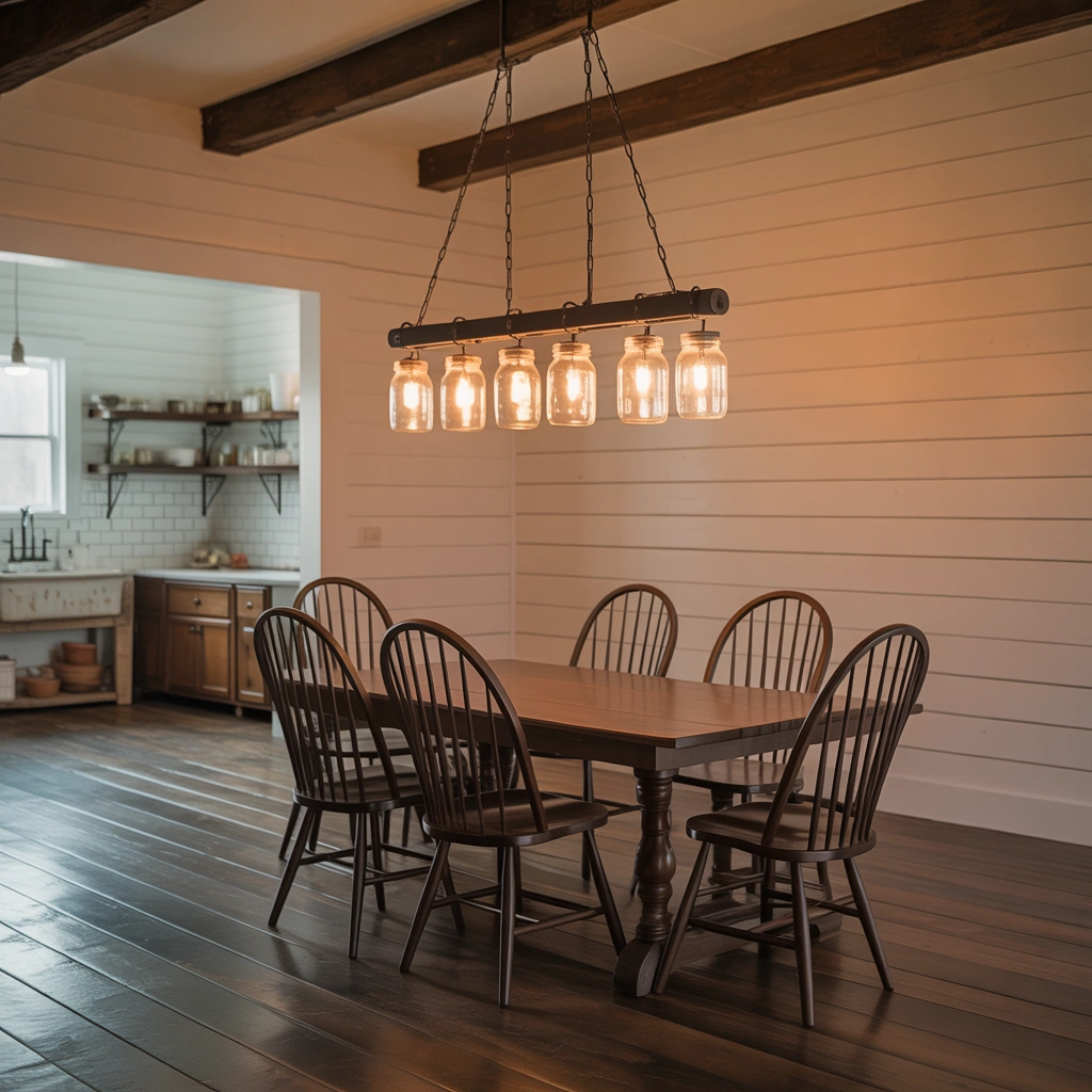 Mason Jar Chandelier
