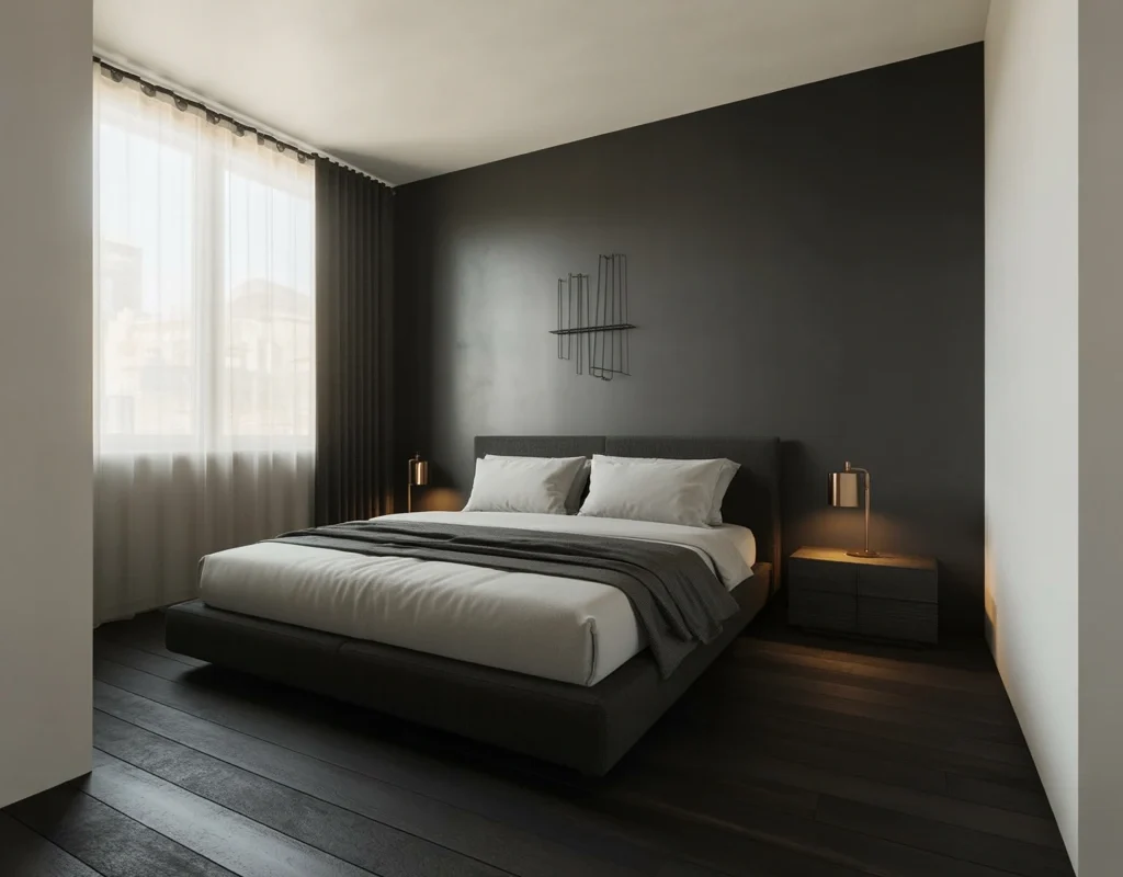 Minimalist Wall Design for a Clean Modern Bedroom