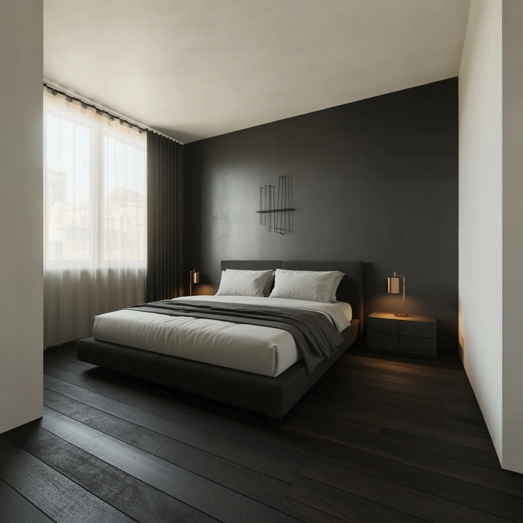 Minimalist Wall Design for a Clean Modern Bedroom