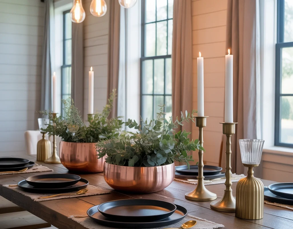 Mix Metal Accents for a Modern Farmhouse Feel