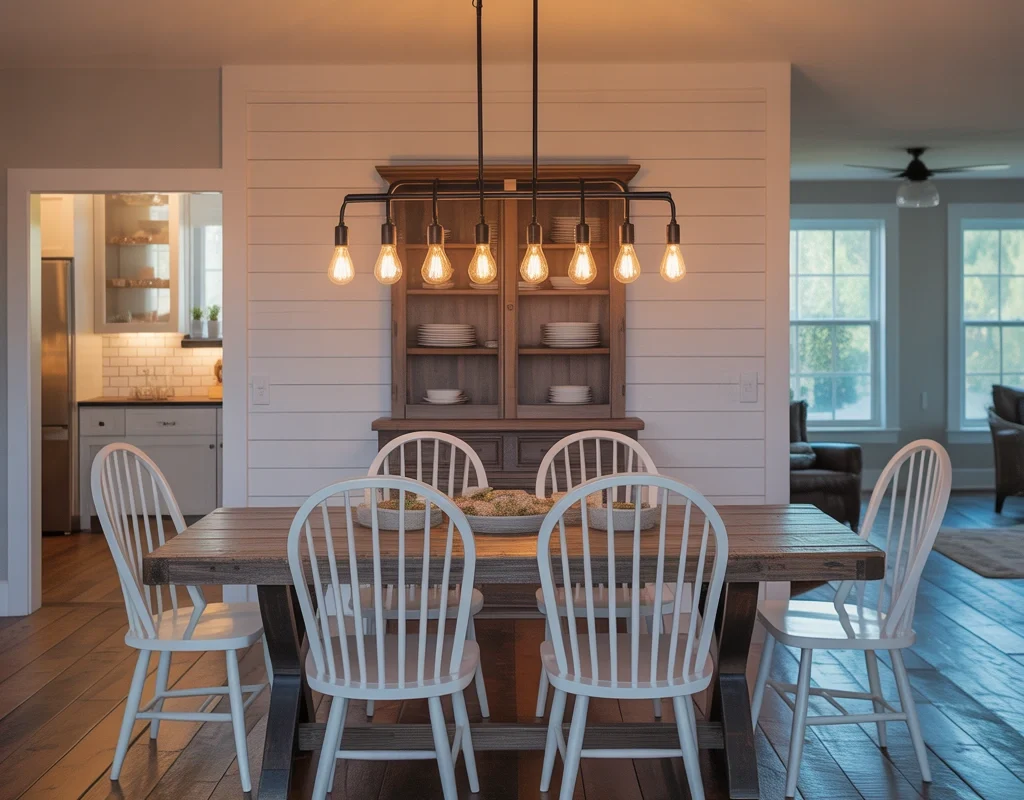Modern Farmhouse Linear Chandelier