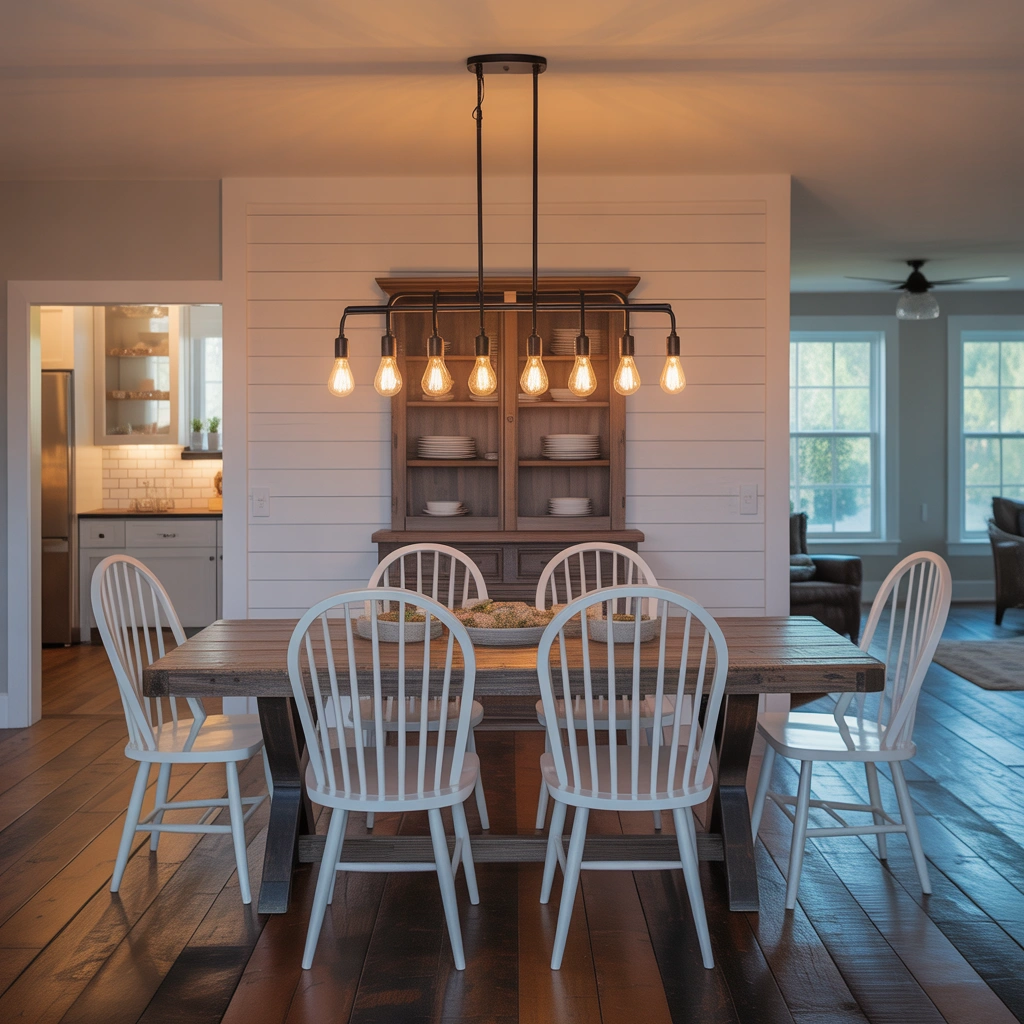 Modern Farmhouse Linear Chandelier