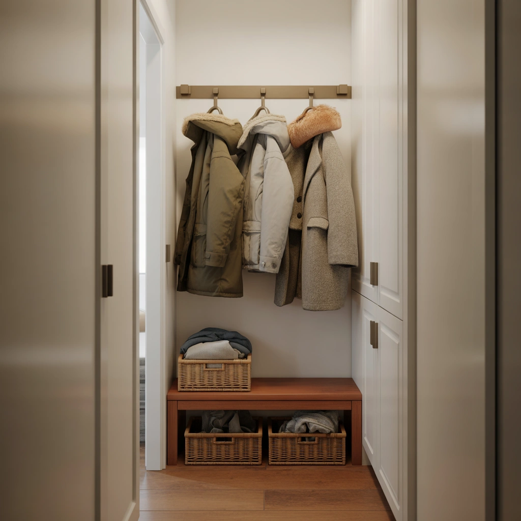 Rotate Seasonal Coats to Reduce Hallway Clutter