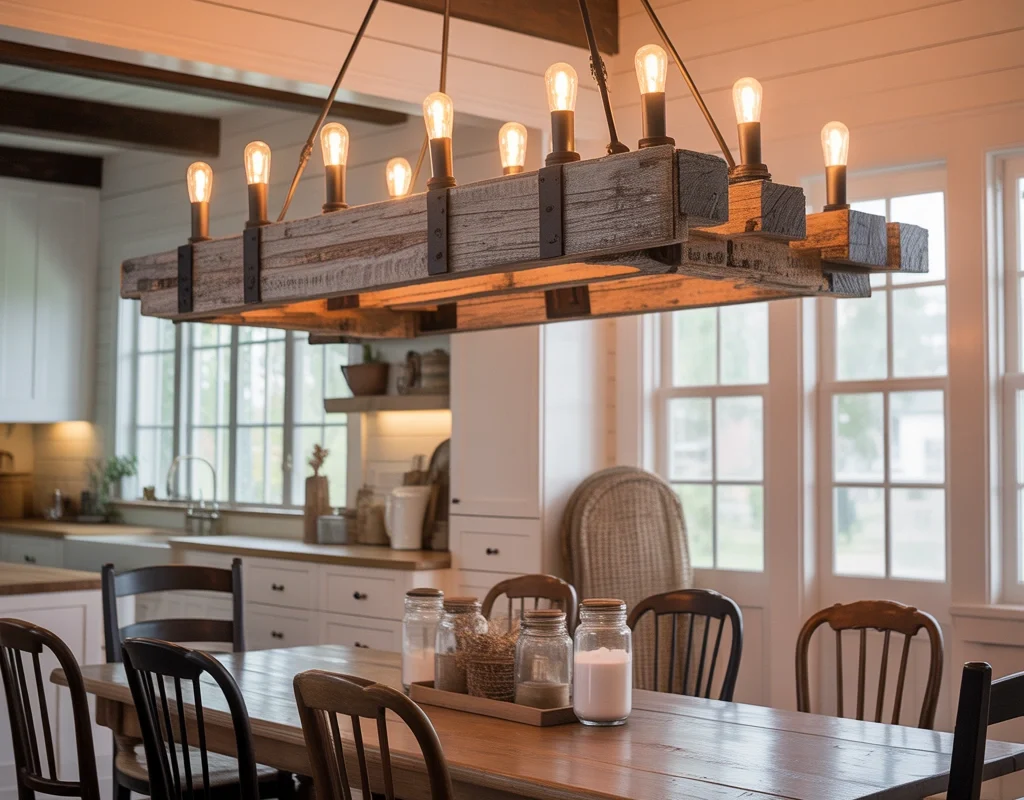 Rustic Wood Chandeliers for a Classic Farmhouse Look