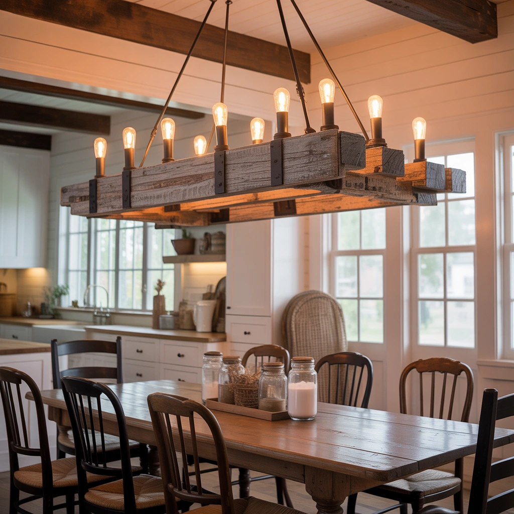 Rustic Wood Chandeliers for a Classic Farmhouse Look
