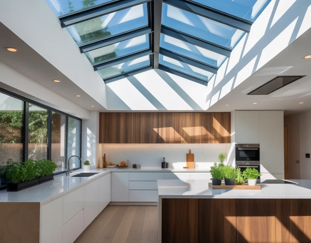 Skylight Ceiling for Natural Brightness