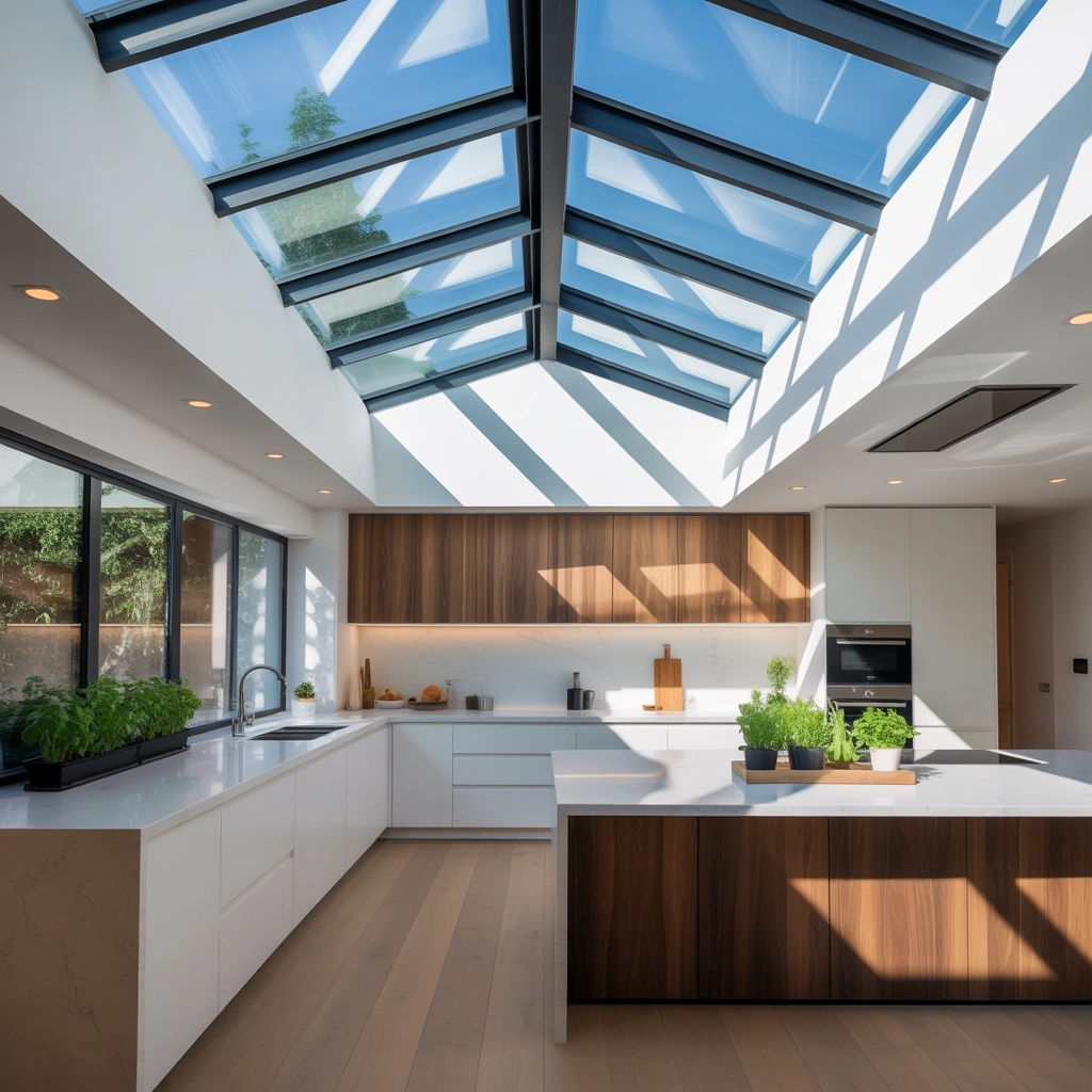 Skylight Ceiling for Natural Brightness