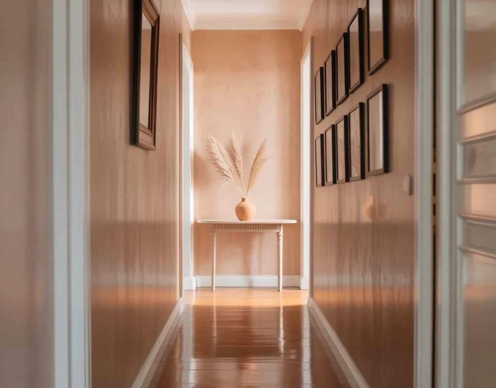 Soft Beige for a Warm and Timeless Hallway