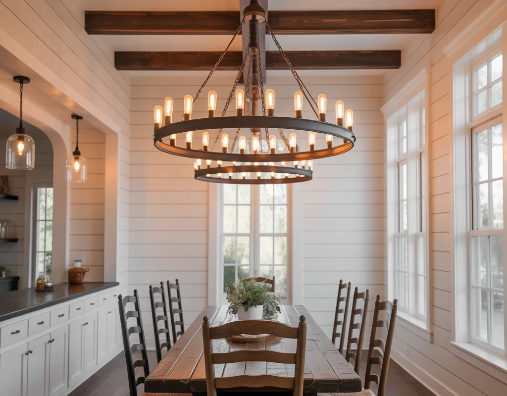 Two Tier Farmhouse Chandelier
