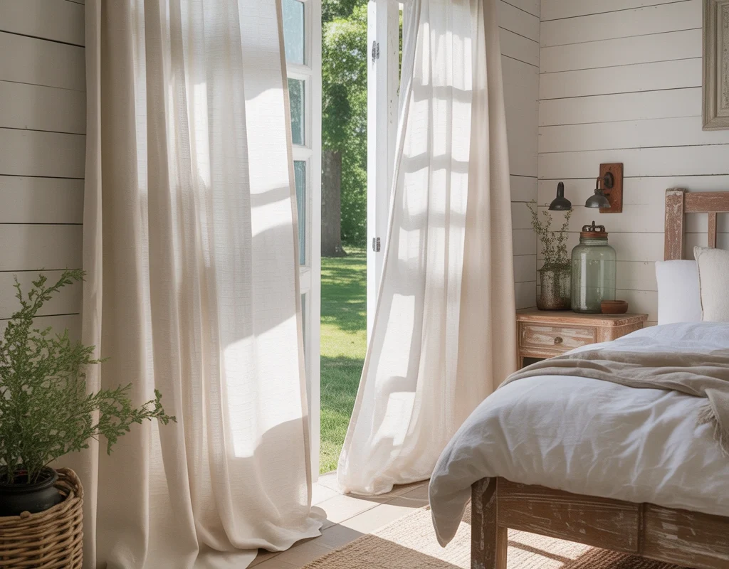 Use Curtains That Feel Light and Airy