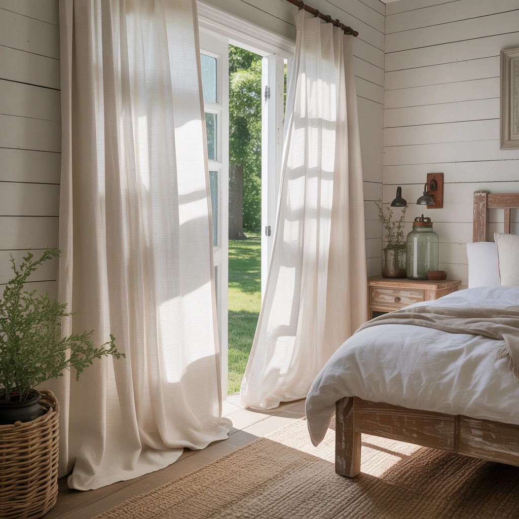 Use Curtains That Feel Light and Airy