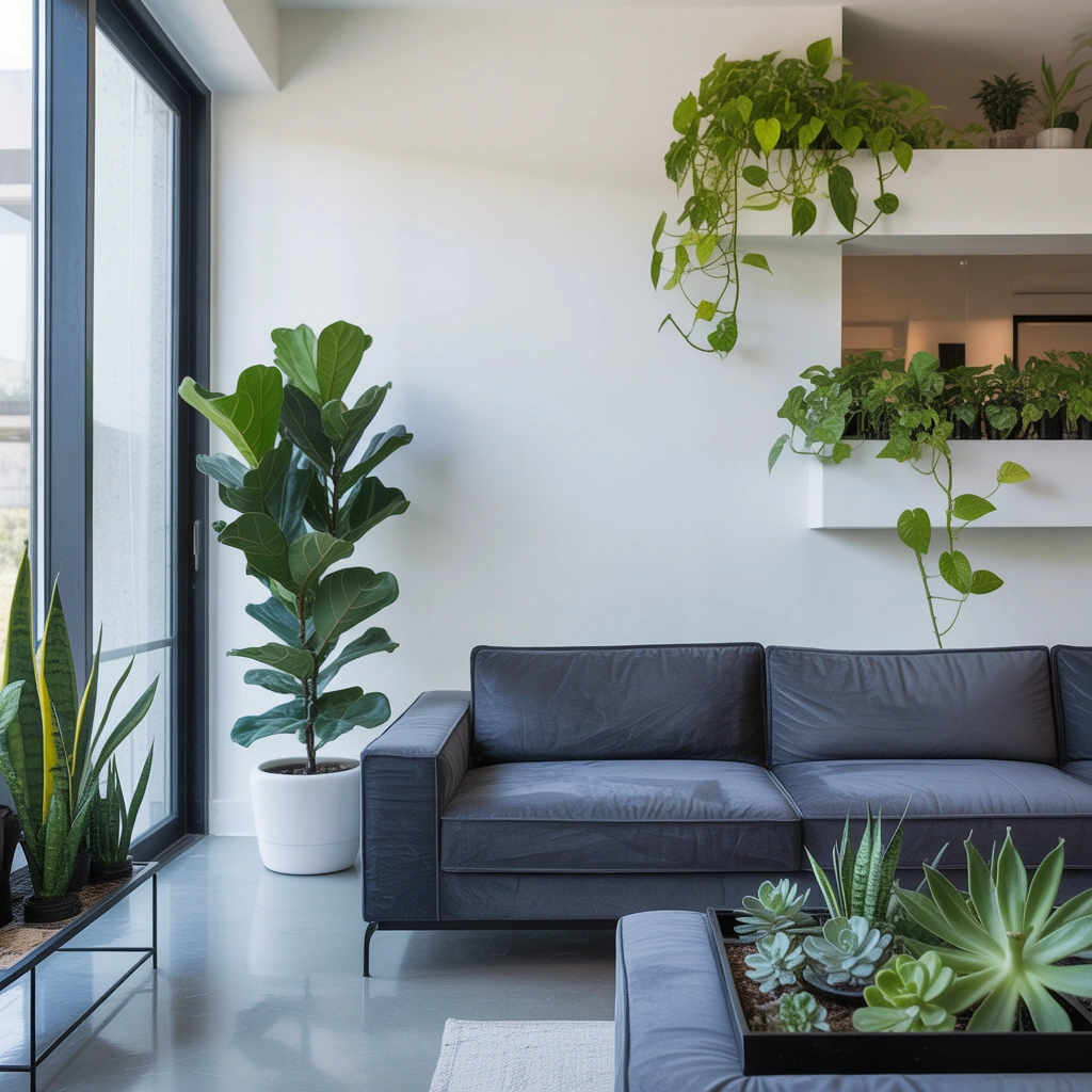 Use Green Plants to Freshen the Space