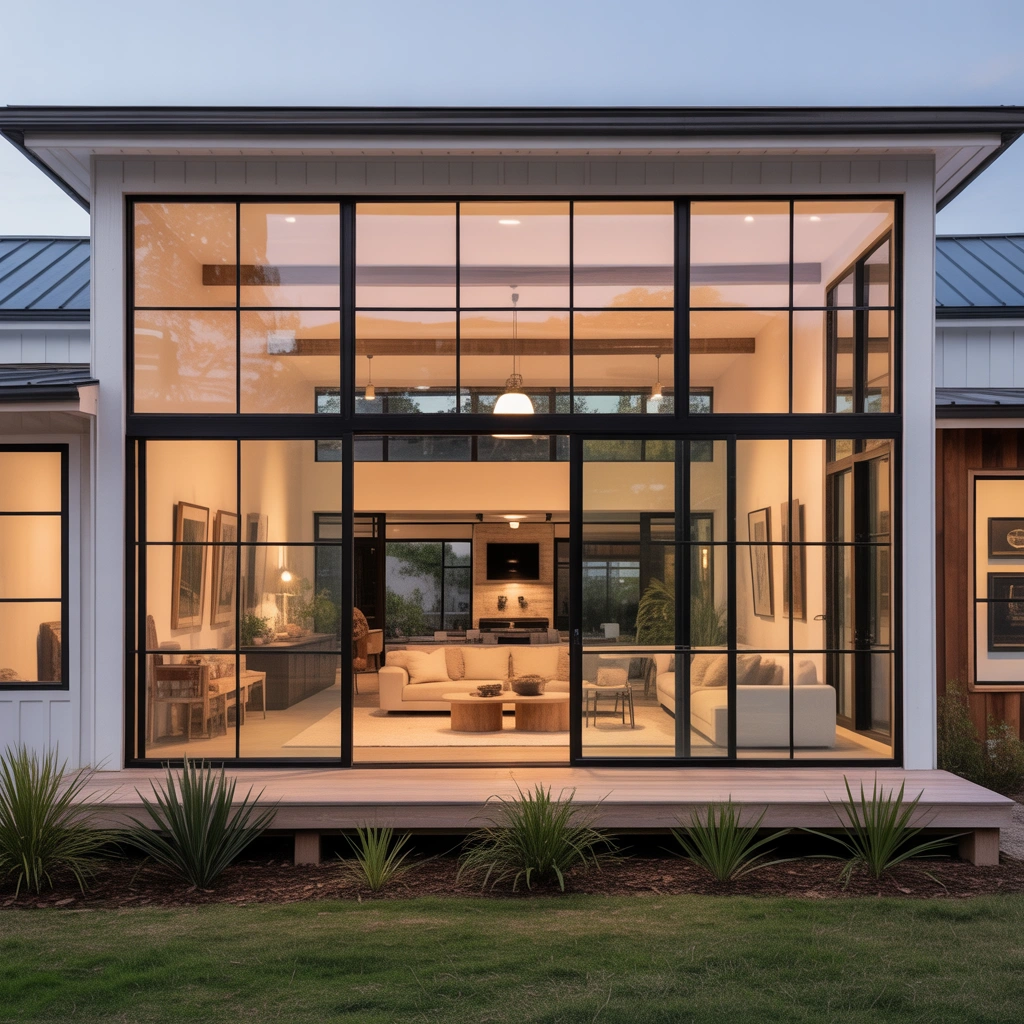 Use Large Windows for a Bright Modern Look