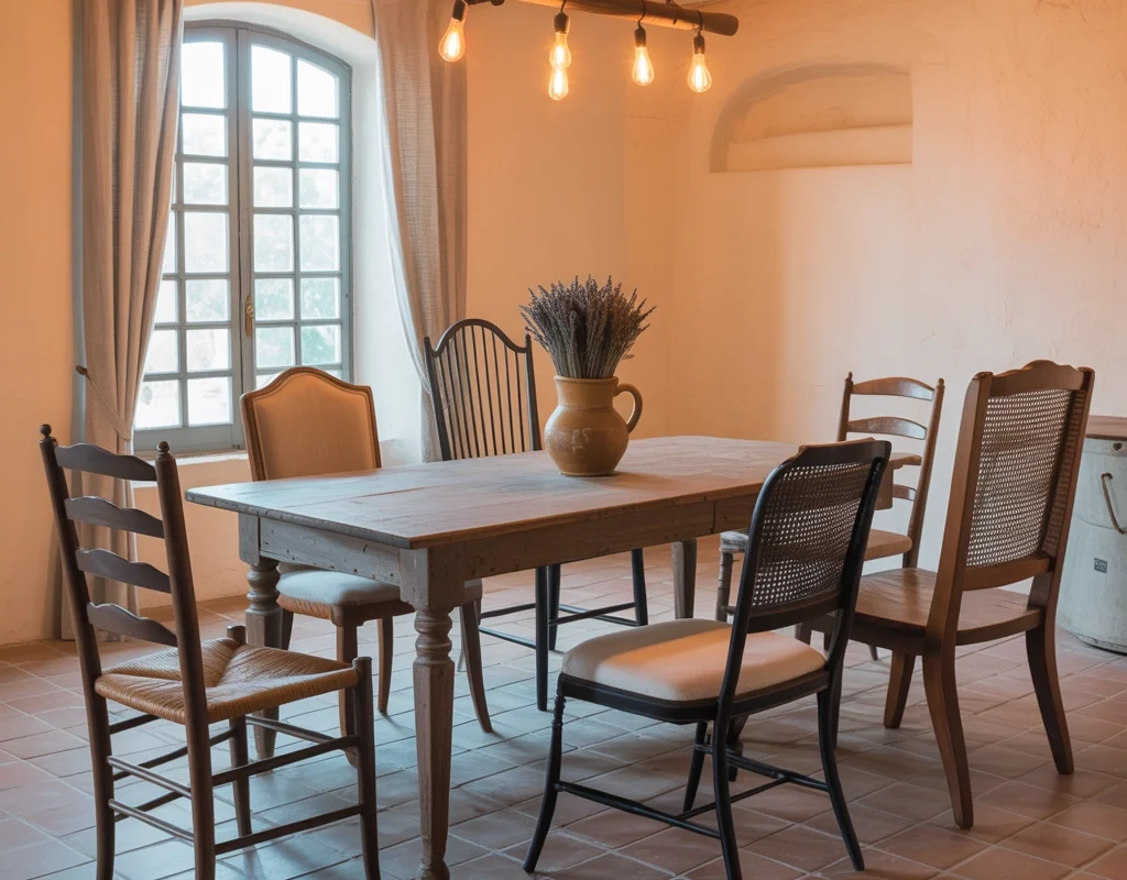 Use Mismatched Dining Chairs for Character