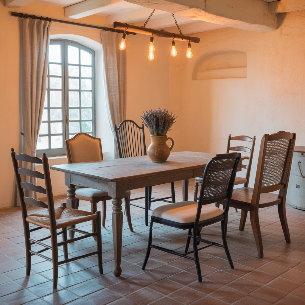 Use Mismatched Dining Chairs for Character