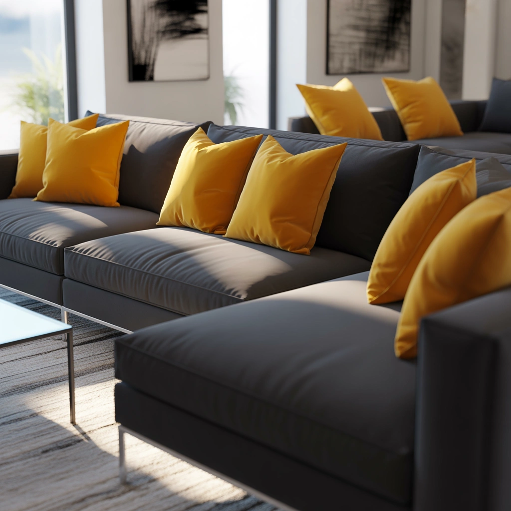 Use Mustard Yellow Pillows for a Bold Pop of Color