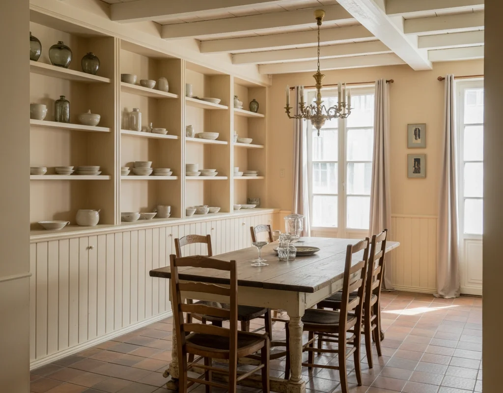 Use Open Shelving or a Display Hutch