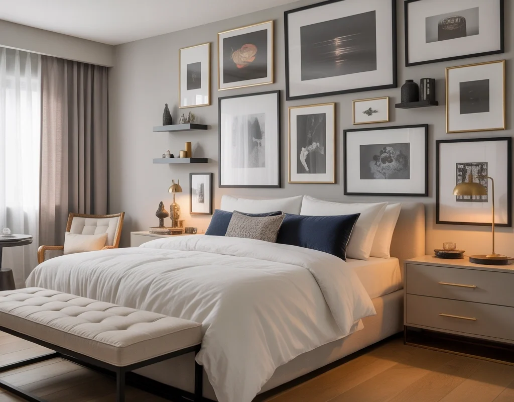 Use a Gallery Wall for a Personal Touch