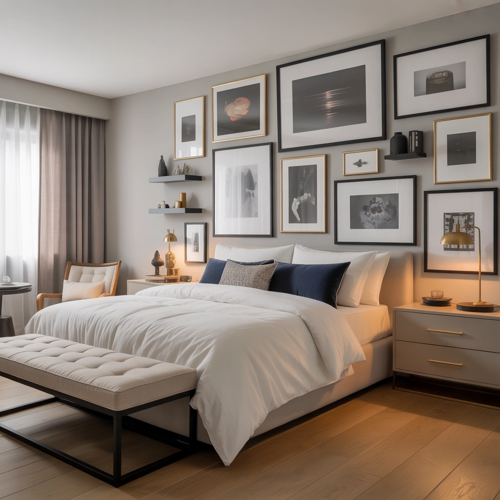Use a Gallery Wall for a Personal Touch