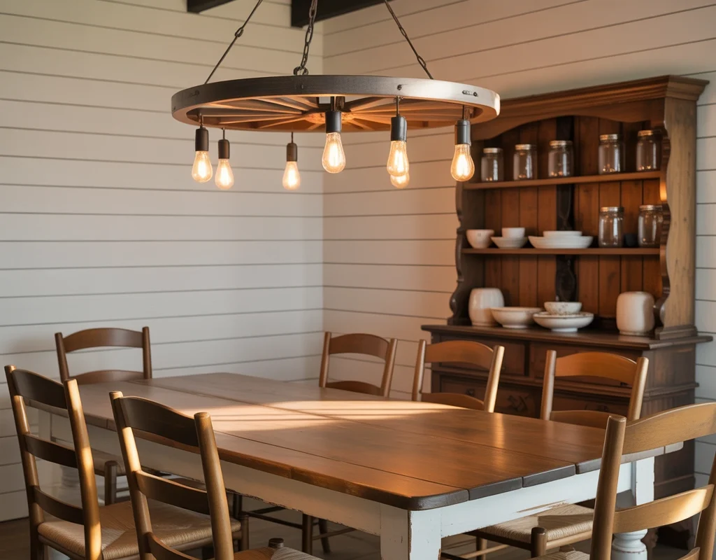 Wagon Wheel Chandelier