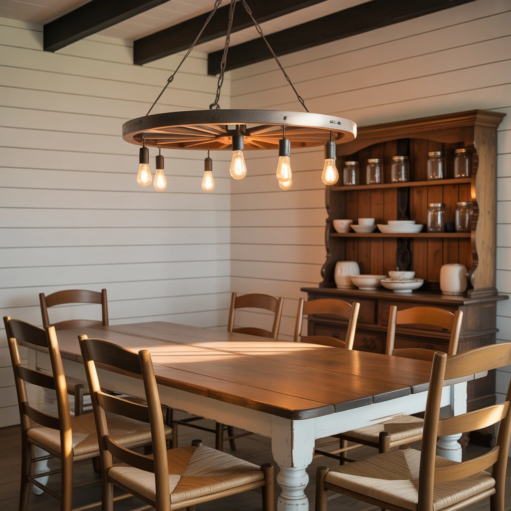 Wagon Wheel Chandelier