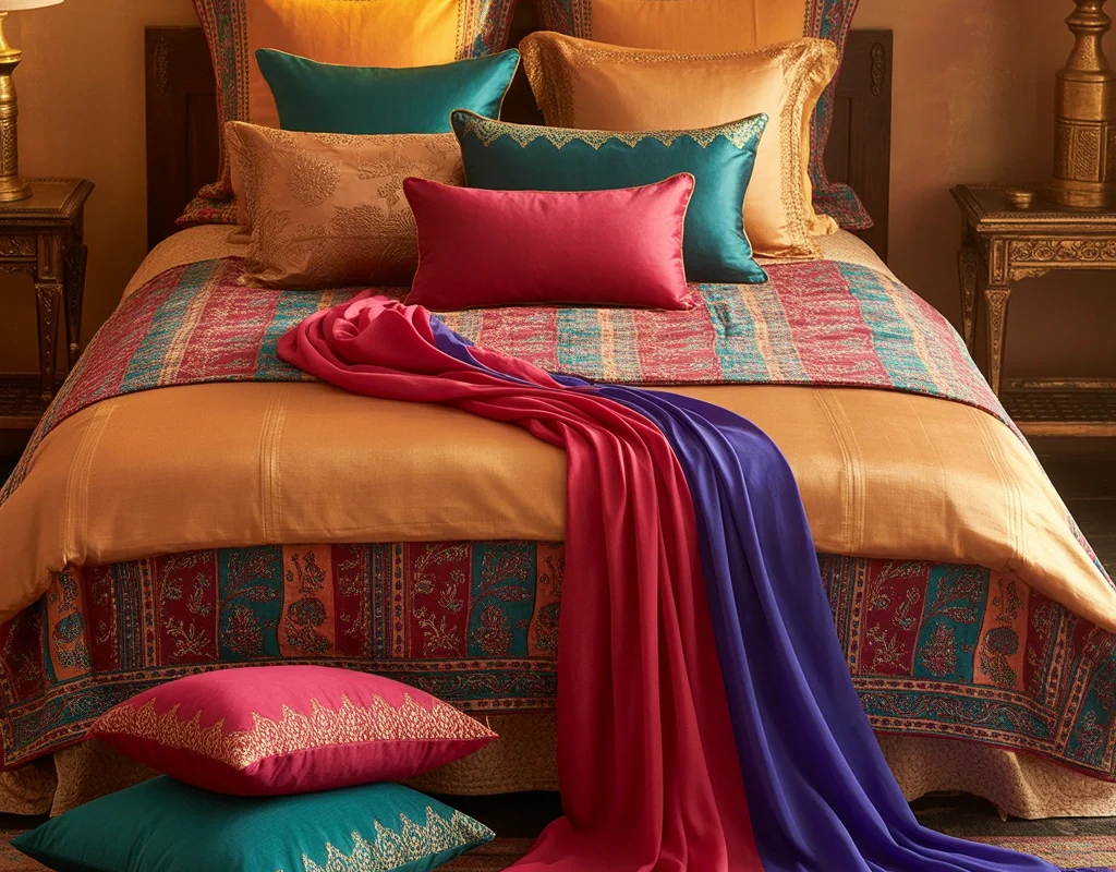 Add Colorful Cushions and Layered Textiles