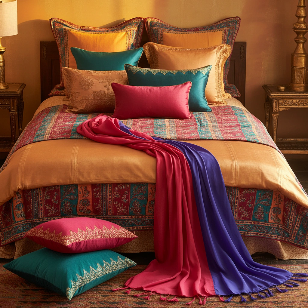 Add Colorful Cushions and Layered Textiles