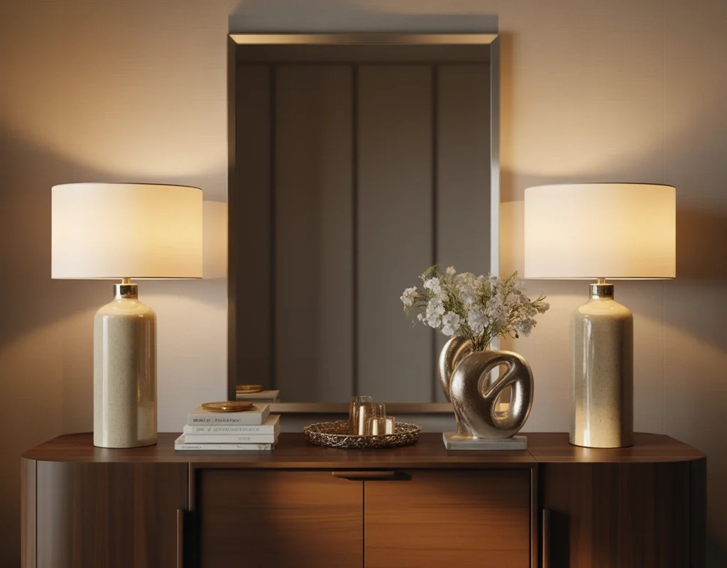 Add Matching Buffet Lamps for Elegant Symmetry