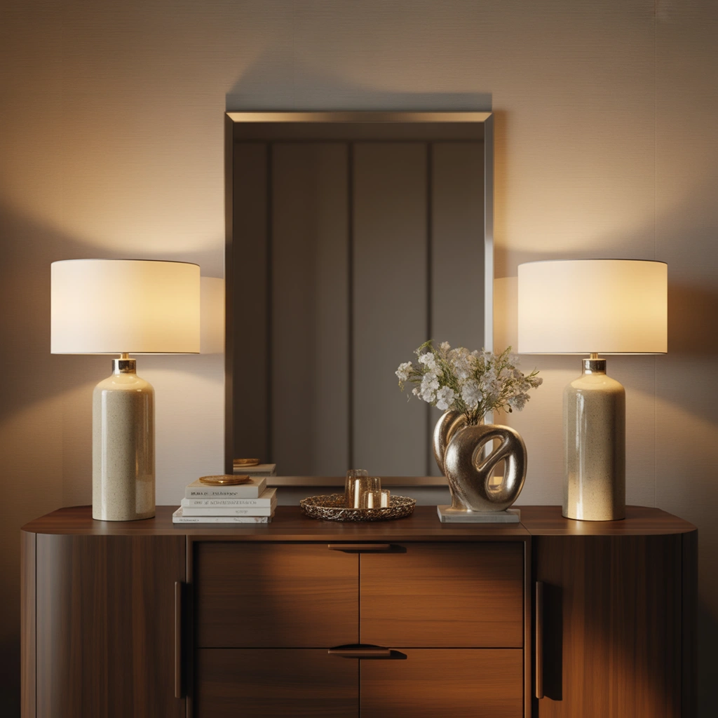 Add Matching Buffet Lamps for Elegant Symmetry
